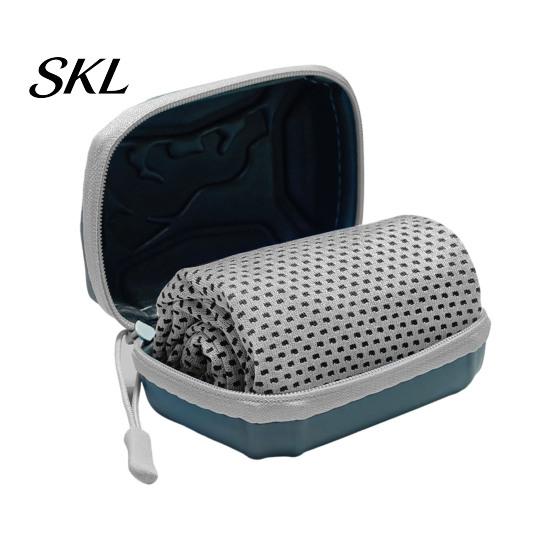 Fitness Cooling Cloth 1/5Pcs Towel with Carrying Case, Quick Dry Absorbent Ice for Quick-dry Workout Neck & Face, Breathable Chilly Sports, Gym, Yoga,