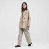 Broadcast Women's Wool Blend Suit Collar Short Coat