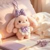 Stuffed Plush Rabbit Keychain Bowknot Rabbit Plush Rabbit Keyring Plush Bunny Keychain Gift