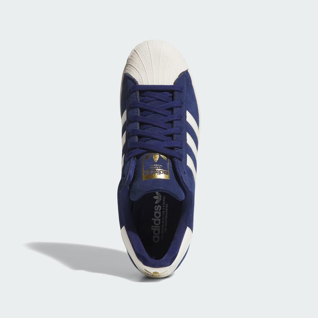 adidas SUPERSTAR ADV KJ5113 Unisex Originals Sneakers Dark Blue / Chalk White / Gold Metallic