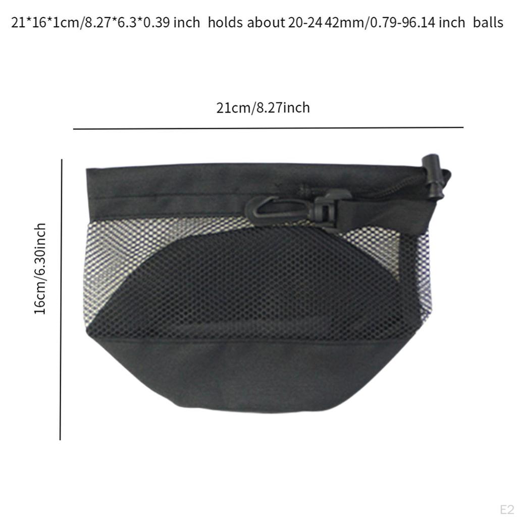 Golf Ball Bag Sports Net with Buckle Carrier Hole Balls Holder Organizer Accessories