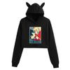 Darling in the Franxx Zero Two Cat Ear Cropped Hoodie - Women's Anime Style