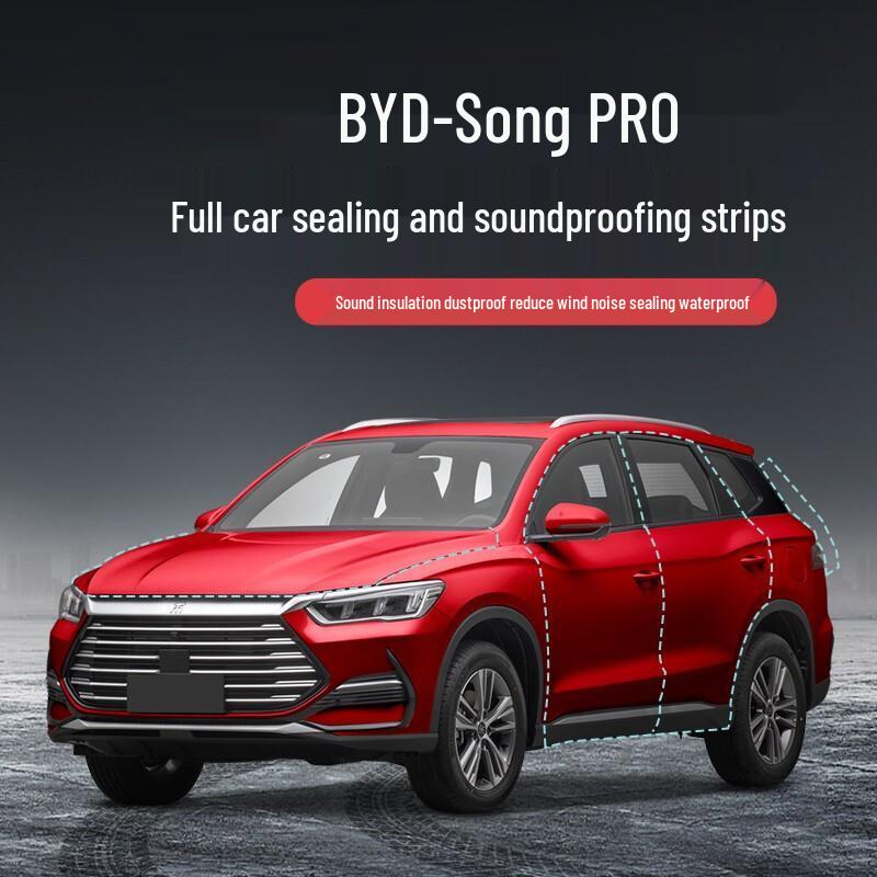 Звукоизоляционная уплотнительная лента для автомобилей BYD: Song PLUS, Qin PRO, Tang, Han DMi, Yuan UP, Dolphin