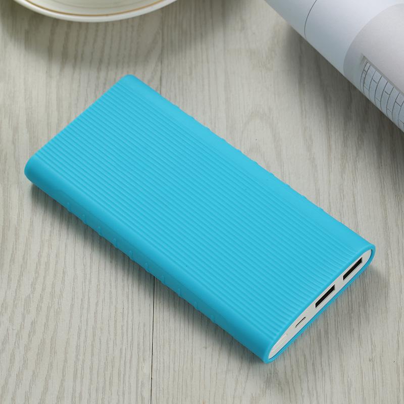 Мягкий силиконовый защитный чехол для нового Xiaomi Power Bank 2nd II/3rd III 10000 мАч с двойным USB