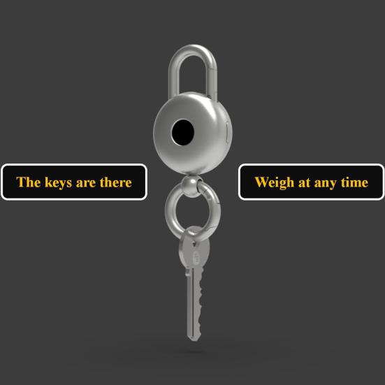 3-In-1 Scale Watch Keychain Portable Outdoor Camping Hiking Multifunction Mini Electric Digital Weighting Scale Metal Key Ring Holder