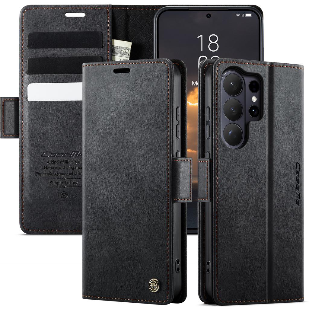 Retro Flip Wallet Case For For Samsung Galaxy S26+ S26 Ultra S25Edge S25 FE S24 Plus S23 S22 Stand Phone Cover Cash Cards Pocket