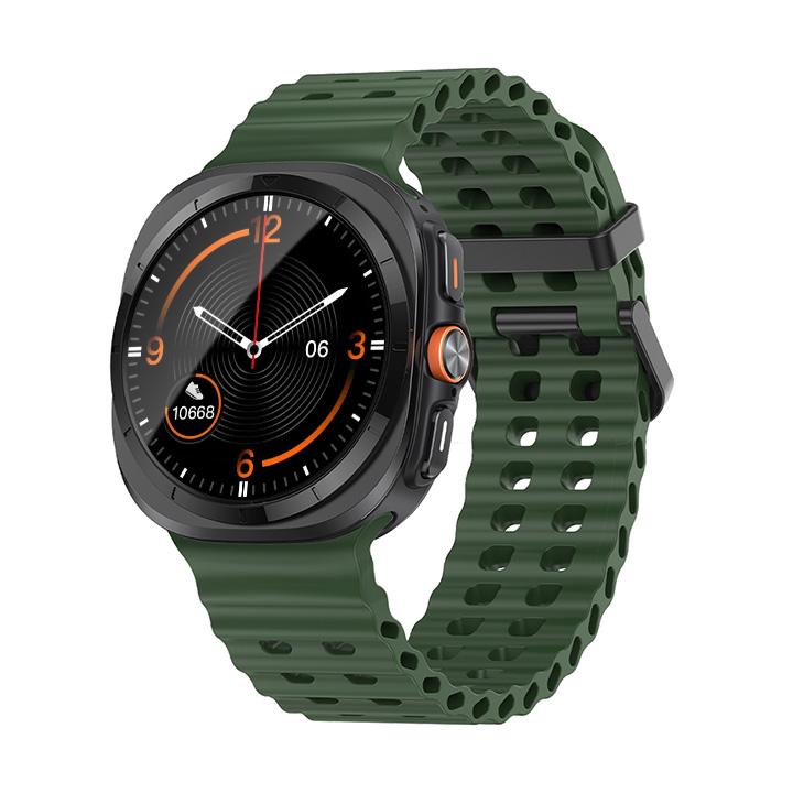 Морской ремешок для Samsung Galaxy Watch ultra Ремешок 47 мм Аксессуары Двухцветный Спортивный силиконовый Браслет Galaxy Watch 7 ultra Ремешки
