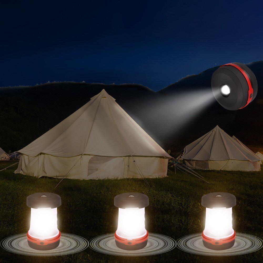 Outdoor Led Tent Light With Battery Power And Hanging Hook For Camping Trips