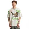 Streetwear Butterfly Graphic Oversized T-Shirt Cotton Tshirt Unisex Tops Tees Summer Short Sleeves T Shirt
