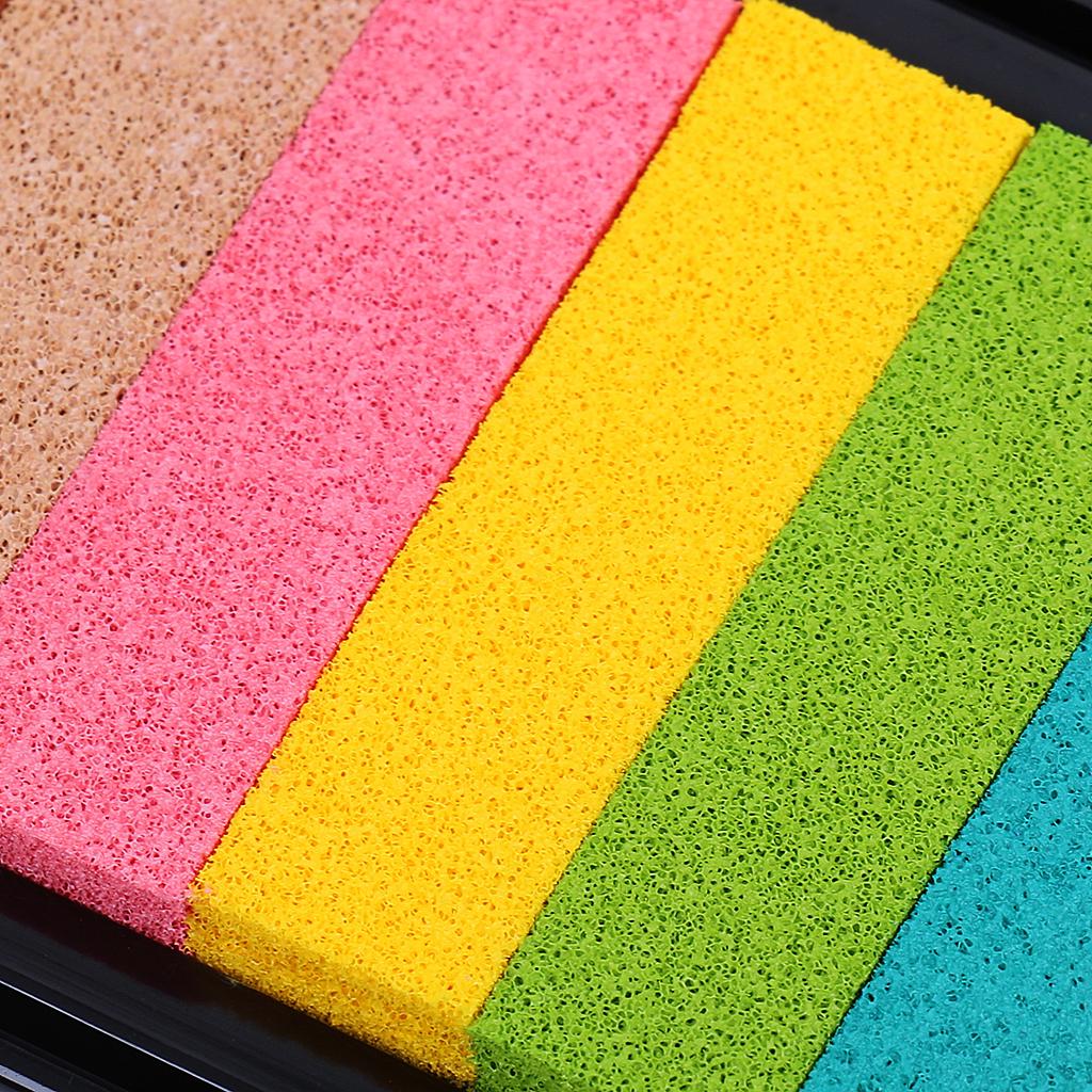 Подушечка для чернил, корейские канцелярские принадлежности, поделки, поделки, бумага, ткань, дерево, красочная радуга