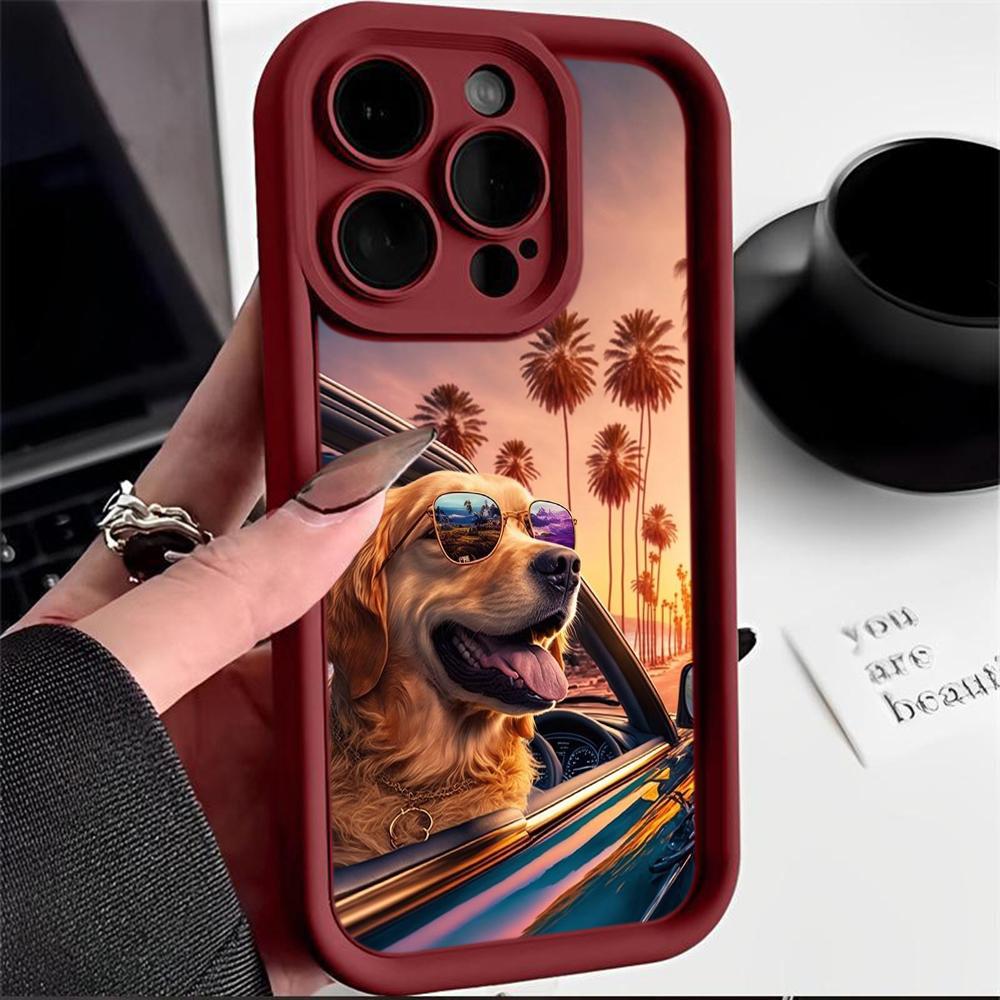 Ae76 Dog Color Doodle Design Art Защитные чехлы для телефонов для iPhone 13 14 15 Pro Max infinix Hot 40i Tecno Camon 30 20 Pro Angel Eyes Задняя крышка из ТПУ