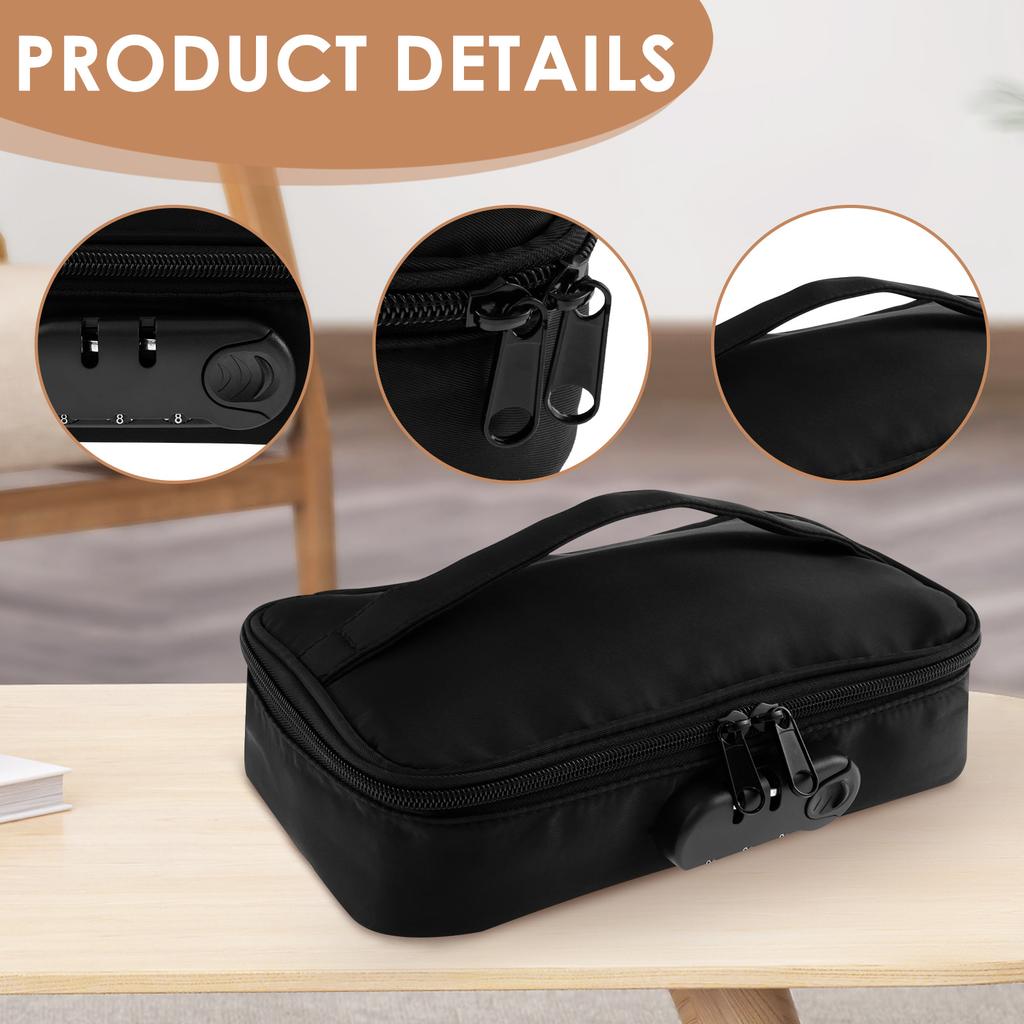 Lockable Toy Storage Bag Locking Storage Box Toy Organizer Case Organizer Container with Lock Box Travel Game Bag for Women Men