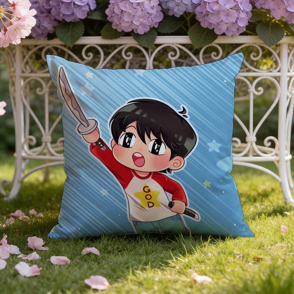 K-Kotaro Lives Alone Cushion Cover Home & Car Dual-Scene Pillow Cover: Reversible for Premium Comfort