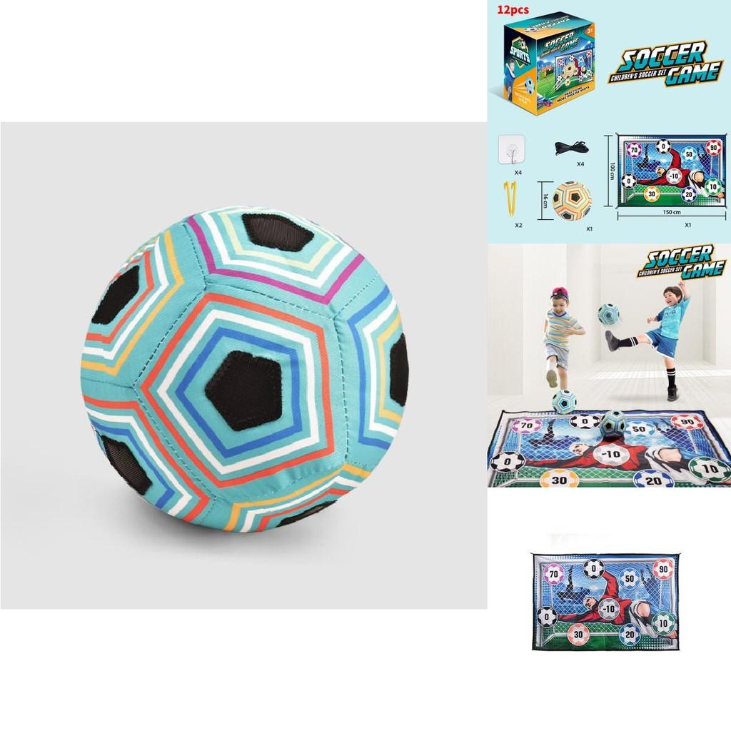 Fun And Colorful Childrens Soccer Play Mat Set With Soft Plush Pillow And Accessories
