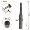 80mm Length Hex Sockets Nut Driver Drive Socket Adapter