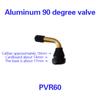 2Pcs Tire Valve Stem Pvr70 Pvr60 Pvr50 Pvr40 Bent 45 Degree Angled Snap-In Rubber Base For Scooter Motorcycle Moped Atv