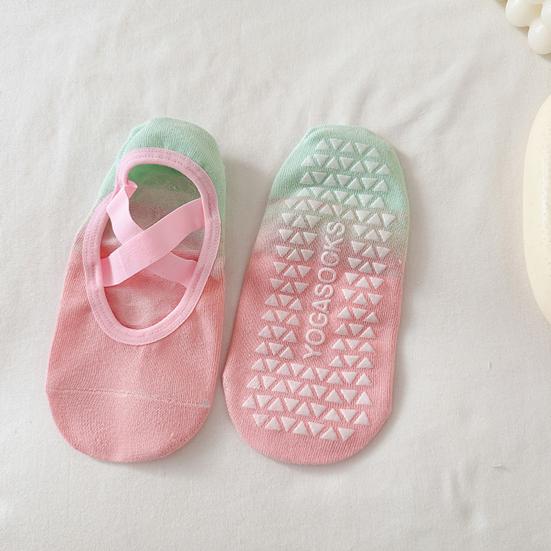 Градиентные носки No Show для женщин с противоскользящим силиконовым покрытием, носки для йоги, невидимые носки-лодочки с низким вырезом для фитнеса, танцев в помещении, спорта