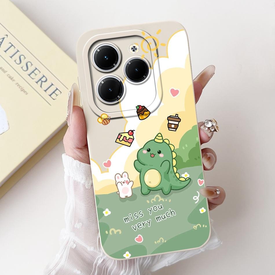 Чехол для Infinix Hot 40 Pro Hot 40 40i 40Pro Hot40 Hot40i Милый Мультяшный Панда Кролик Мягкий Силиконовый Ударопрочный Чехол для Телефона