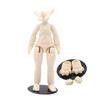 Niannyyhouse DOD Body, 10.5cm Cat Hands and Feet, Stretch Cord Model, Movable Figure Body, Compatible with GSC and 1/12 BJD Doll Heads (Super White-A)