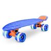 Standard 15cm PP Deck Double Kick Skateboard with Aluminum Alloy Trucks LED PU Skateboard for Max Weight 100kg [Hurtle Skateboard] (8.3 Cm), Lights,