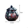 Ceramic Ginger Jar with Lid, Chinese Temple Jar, Decorative Vase for Home Decor, Storage
