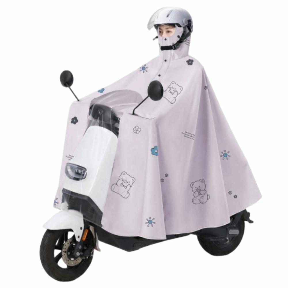 High Neck Vehicle Raincoat Waterproof Motorcycle Raincoat Electric Bicycle Raincoat Heavy Rain