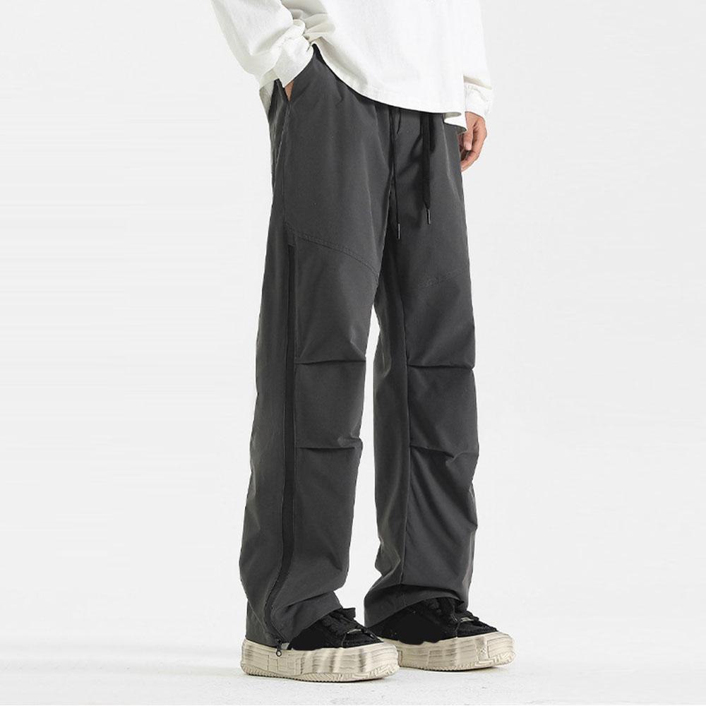 Мужские брюки Y2K Sumer, повседневные мешковатые брюки-карго на молнии, спортивные штаны, брюки для бега для мужчин, прямые брюки, технологичная одежда, корейская одежда