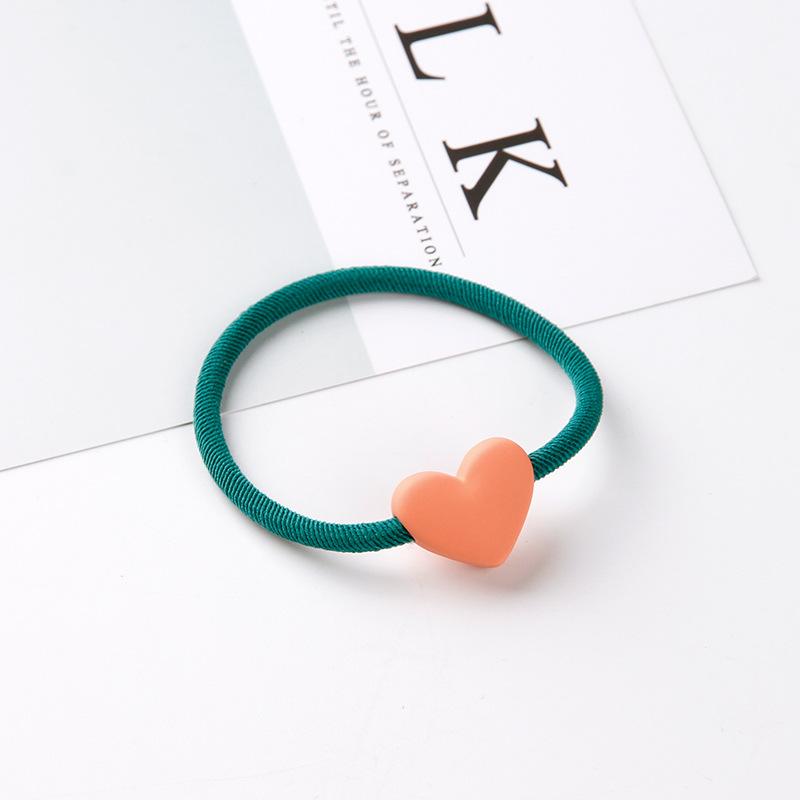 Высокоэластичные резинки для волос в форме сердца, медведя, круглой формы для женщин, резинка для волос, детские, детские, милые, конфетных цветов, ободки для волос, аксессуары для волос