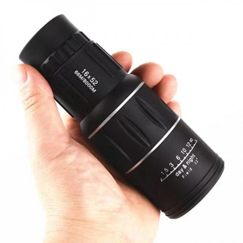 16x52 HD Monocular Telescope with High Magnification and Low-Light Night Vision for Mobile Phone Photography and Outdoor Use