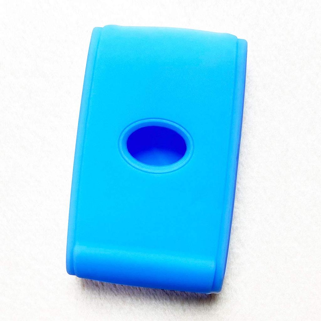 Силиконовый чехол IKT для смарт-ключа автомобиля Daihatsu 2 кнопки светло-голубой / Tanto