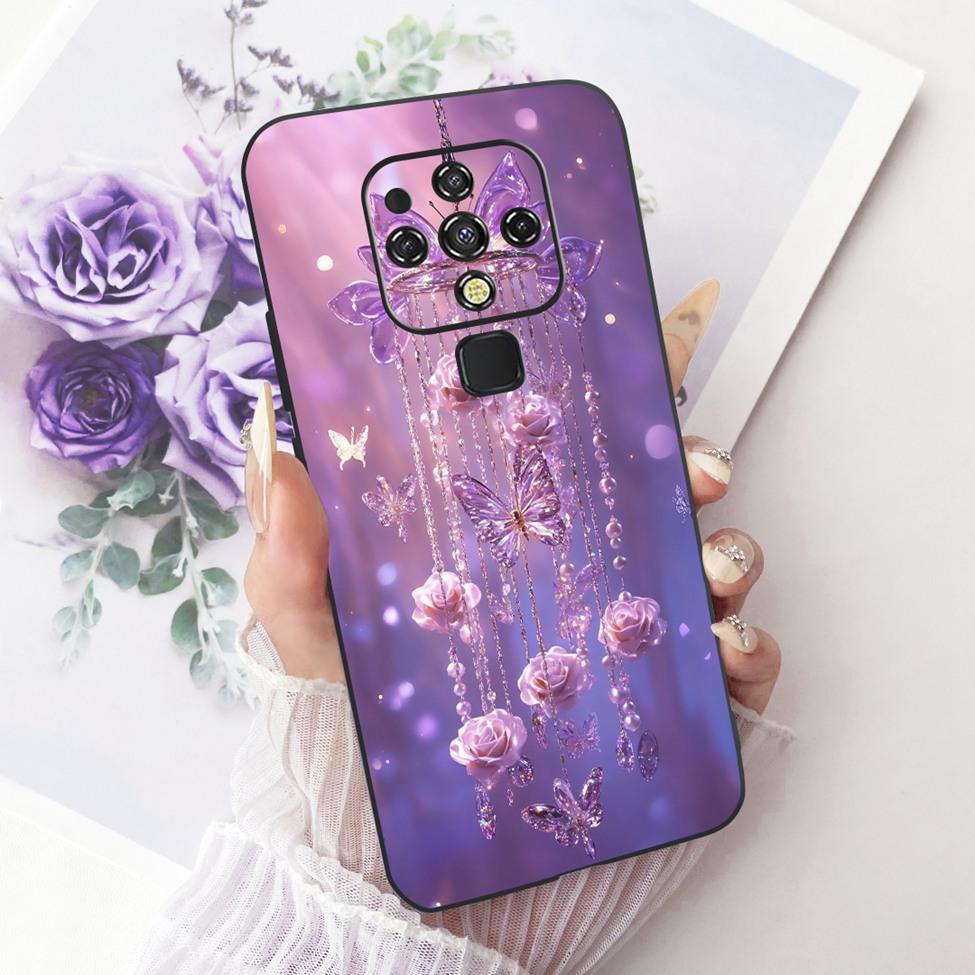 For Tecno Camon 16 CE7 CE7j CE9h Case For Tecno Camon 16 Pro Cover Cute Cat Fashion Butterfly Painted Casing
