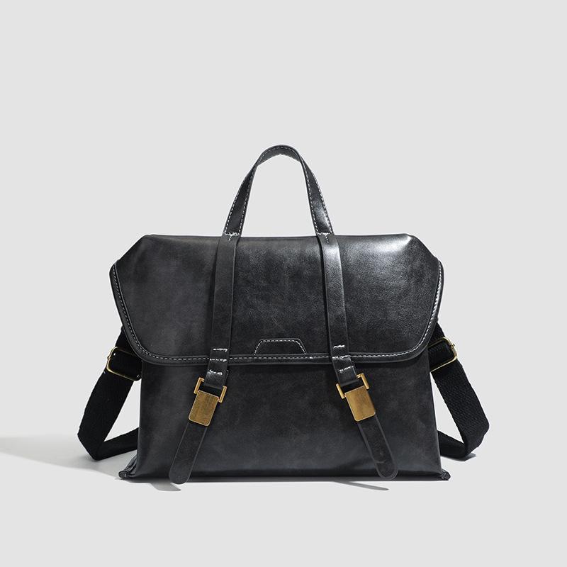 Fashion Large-capacity Portable Women's Bag, New Foreign-style College-style Backpack, Retro British-style Commuter Backpack.