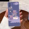 Jelly Casing For VIVO Y70S / IQOO U1 Fundas Capa Clear Silicone Soft TPU Back Cover Cute Cat Rabbit Heart Protective Case Coque