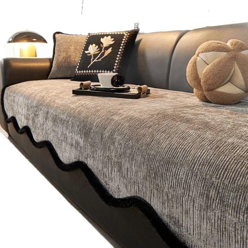 Неровная подушка сиденья дивана, модель осень-зима, современная легкая роскошь, фиксированная, нескользящая, высококачественная тканевая наволочка для подушки сиденья