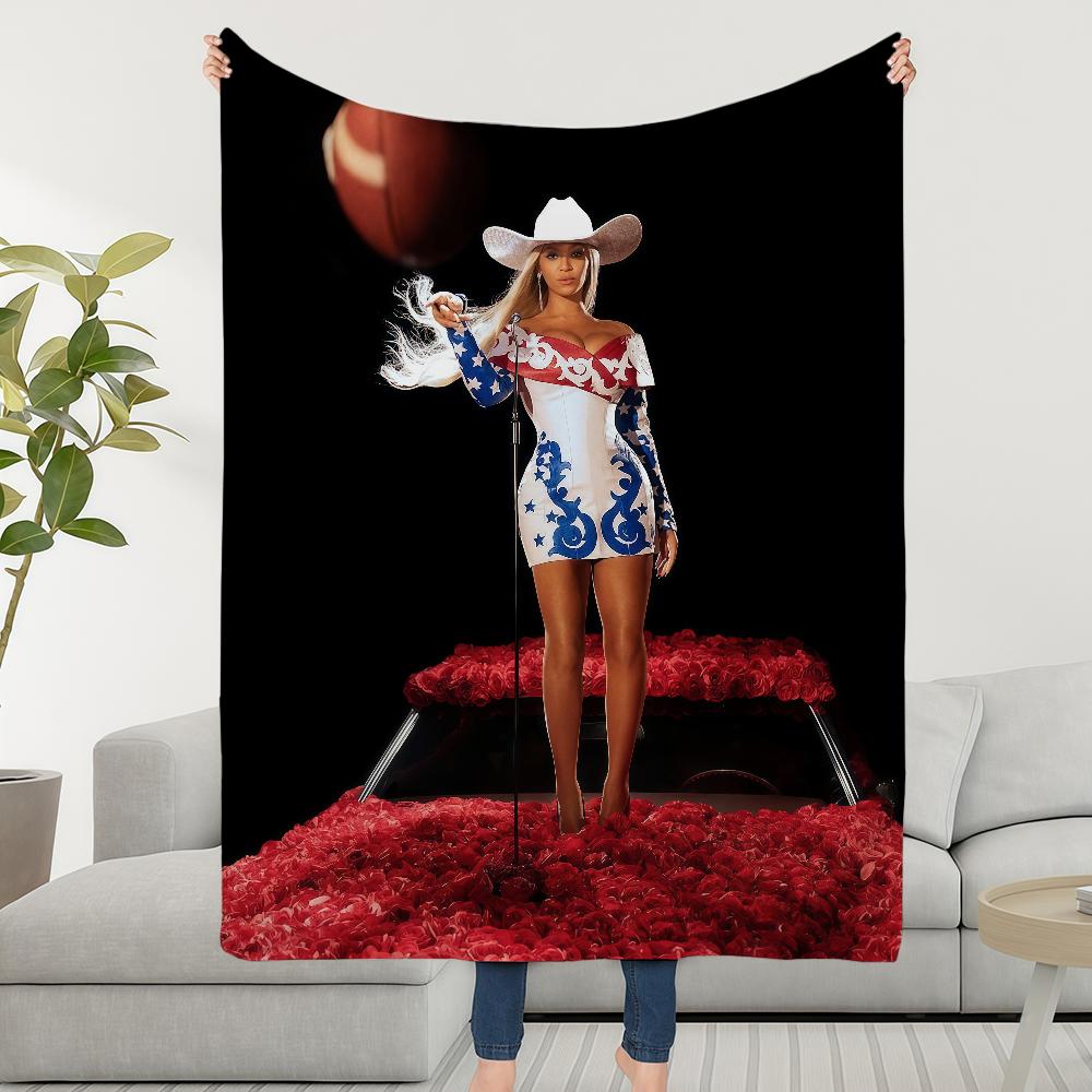 Cowboy B-BeyonceS-ES Blanket Throw Super Cosy Plush Carter Living Room Sofa Couch Childish Birthday Gifts