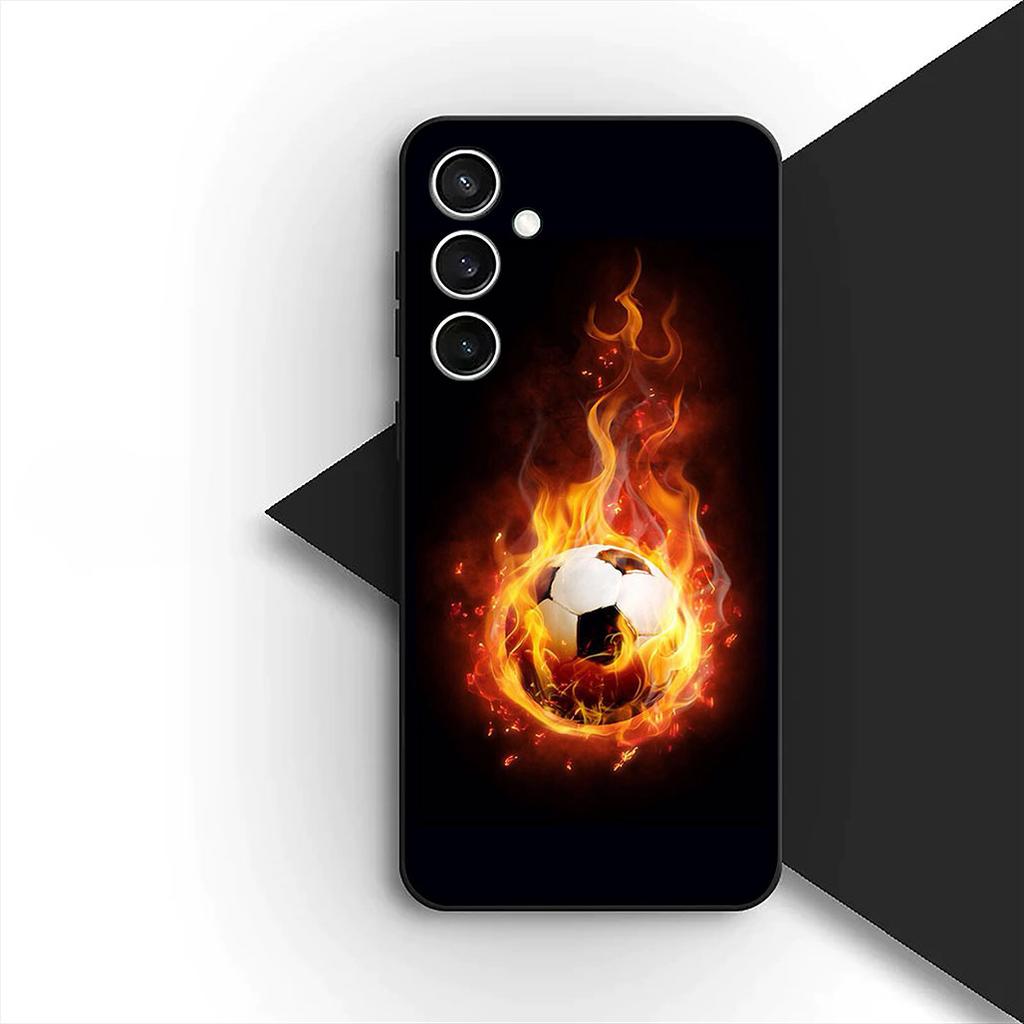 Soccer Number Football Silicone Cover for Samsung Galaxy S10 Lite S8 S9 Plus A33 A34 A31 70 A71 A72 Note 20 9 8 Coque Phone Case