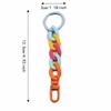 Matte Acrylic Chunky Chain Keychain Macaroon Color Keyring Bag Charm  For Women