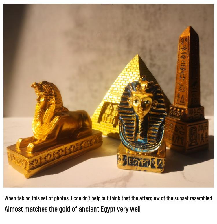 Набор египетских фигурок Сяньци: Пирамида, Сфинкс, Обелиск, Мумия и Фараон Декор для детских комнат.