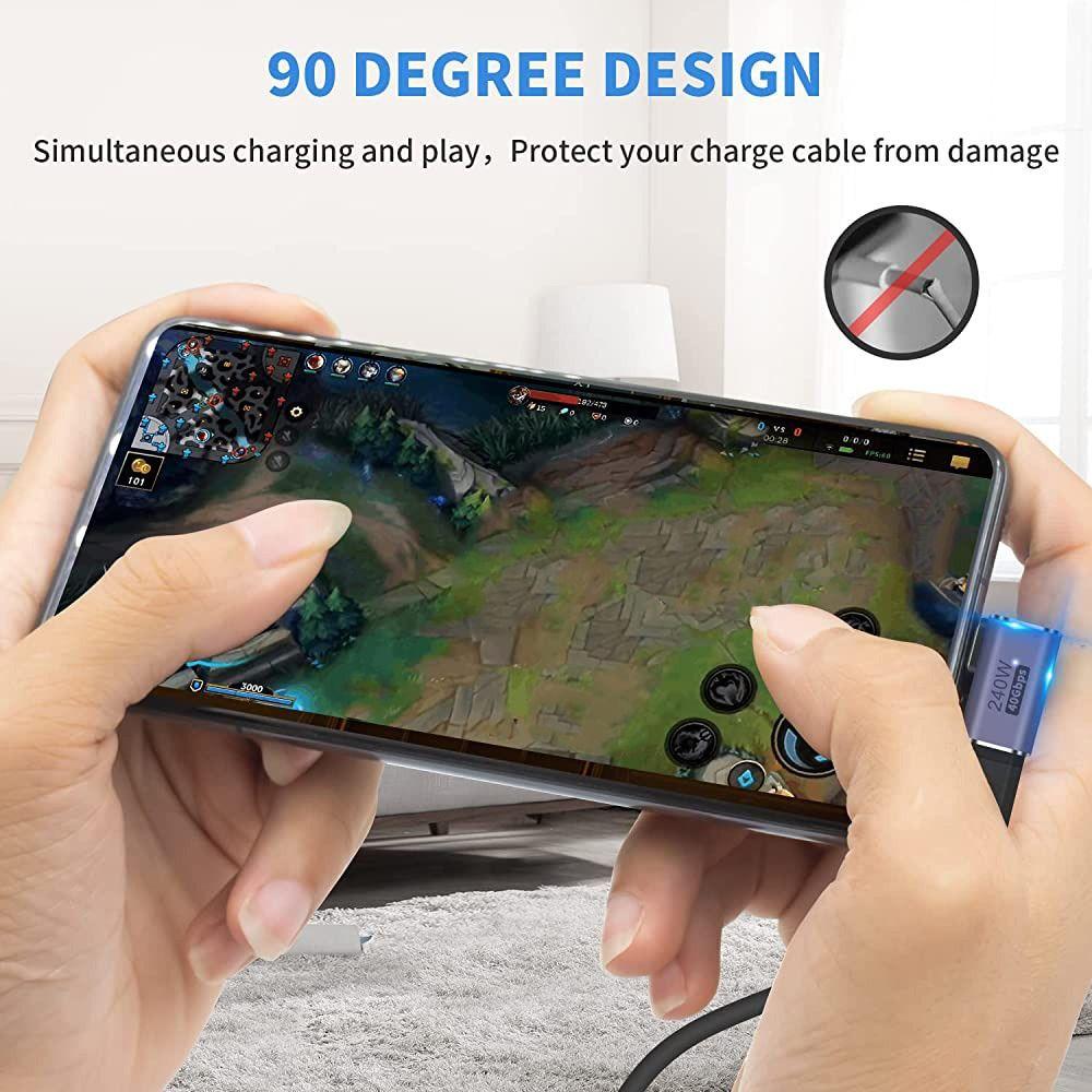Mobile Phone Data Transfer 8K 60HZ 40Gbps USB C Converter 240W Fast Charging Type C Adapter
