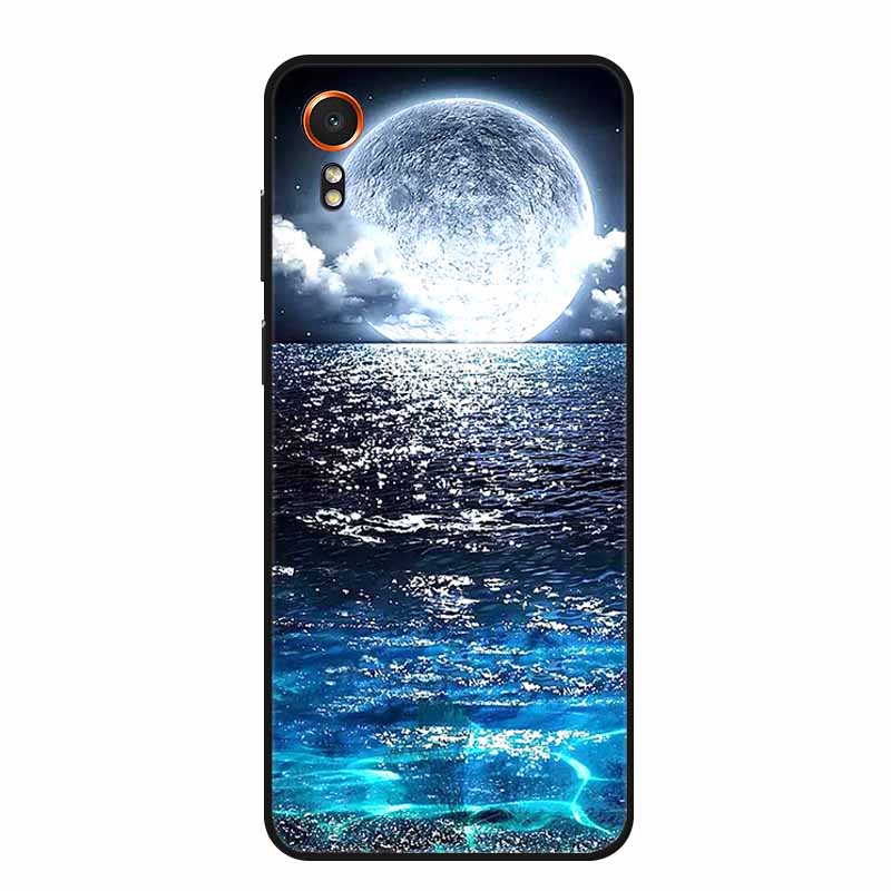 For Samsung Galaxy Xcover7 Case Black Silicone Soft Back Cover Case For Samsung Xcover 7 Phone Case Cover X Cover 7 6.6" Funda