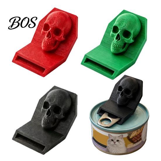 Dark Style Kitchen Tool Gothic Skull Can Opener, 3D Printed Pull Opener Tab Tool, Trendy Accessory Gift for Friends