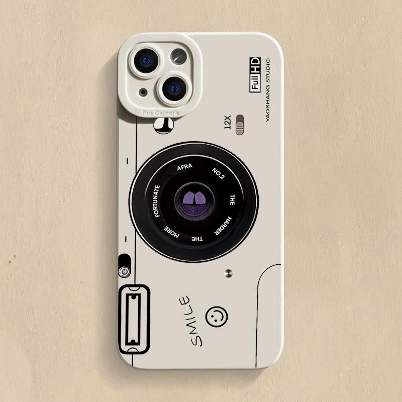 Vintage Camera Silicone Phone Case For Redmi Note 14 13 12 11 Pro Plus 4G 5G 12S 11S 10S Redmi 13C 14C 13 12 Soft Cover