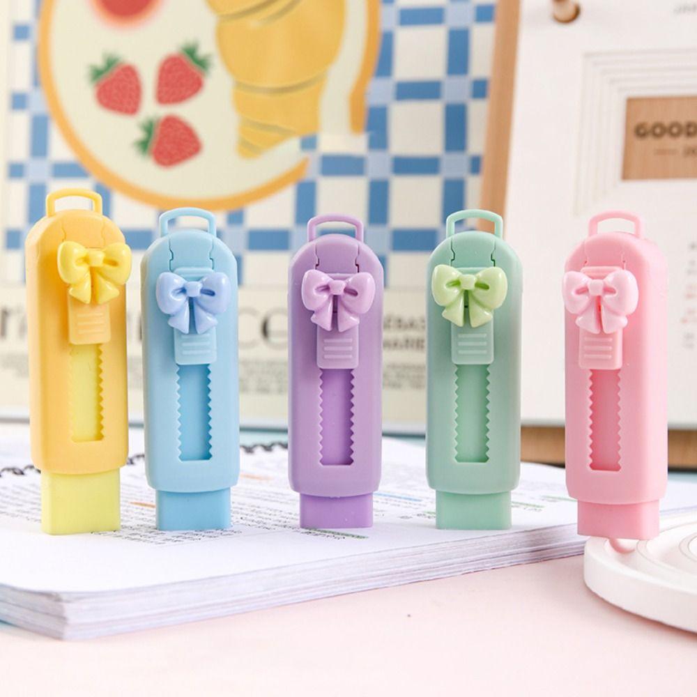 Creative Push-pull Eraser Portable Pencil Rubber Stationery Supply Push Pull Rubber  Students