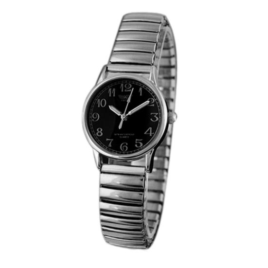 Men's Women's Couple Lover Elastic Alloy Quartz Analog Wrist Watch Fashion Gift