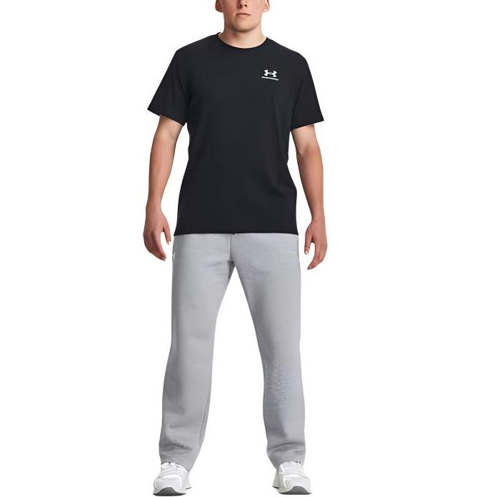 Under Armour Однотонные брюки прямого кроя на шнуровке, повседневные, мужские, серые 1384034-011