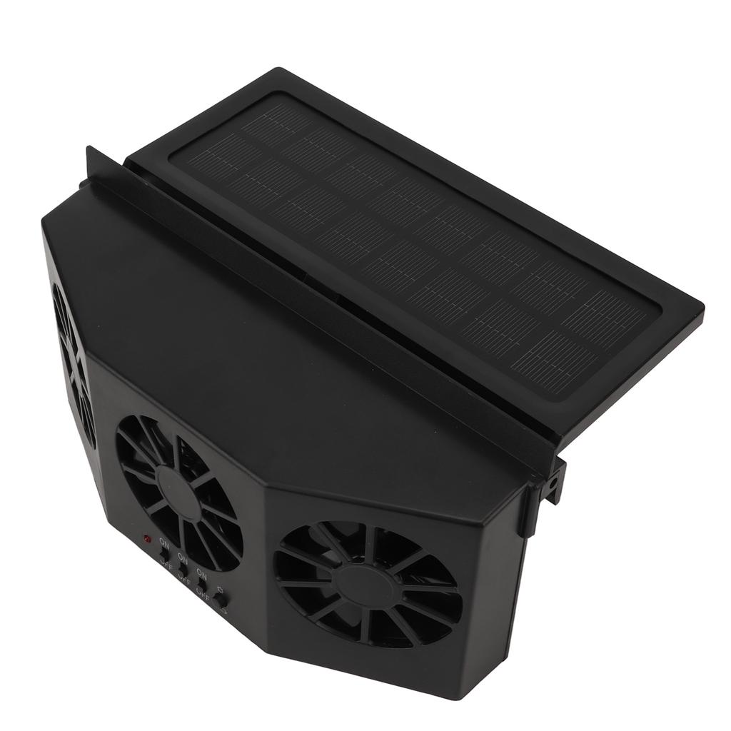 1,5 Вт солнечный вентилятор для автомобиля 3 отверстия вытяжной вентилятор для автомобиля вентилятор циркуляции воздуха черный