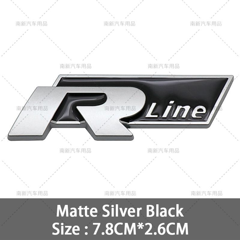 2026 Hot For VOLKSWAGEN VW 3D Metal R Line Logo Rline Badge Car Front Grille Emblem Stickers for Volkswage Polo Passat B5 B7 Gol