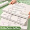 Wide Horizontal Lined Draft Notebook Thick Cream Paper Practice Paper  Students