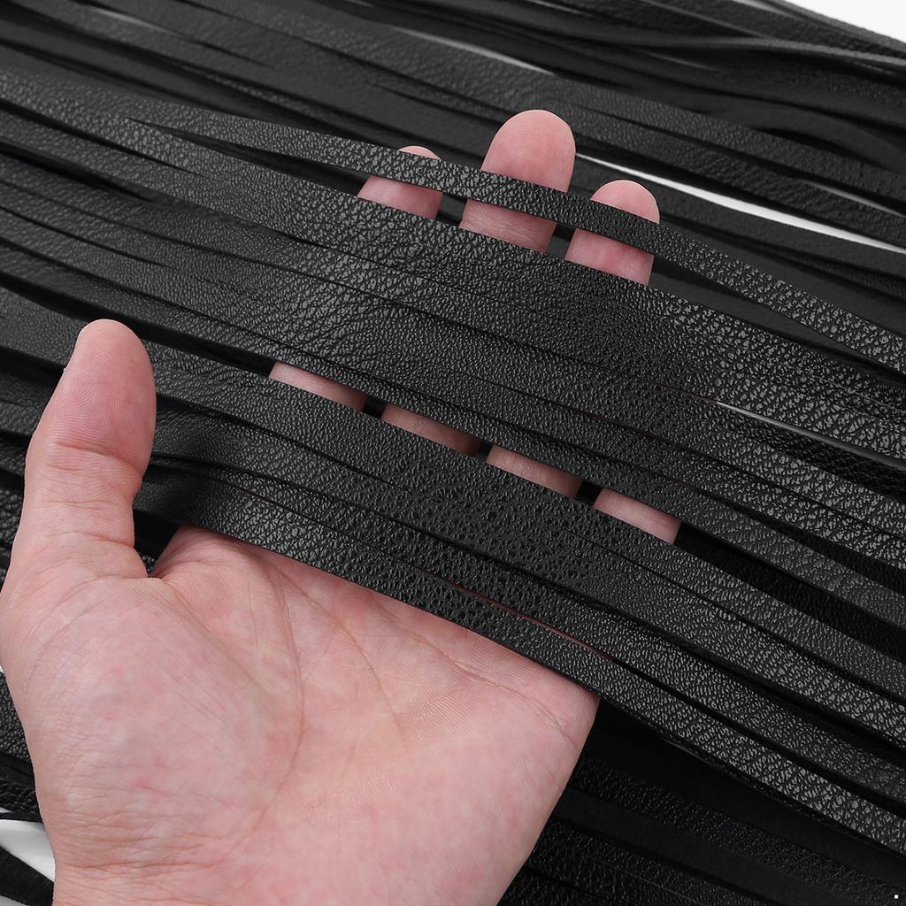 Women Ladies Fashion Faux Leather Adjustable Hippie Boho Waistband Long Fringe Tassel Skirt Belt