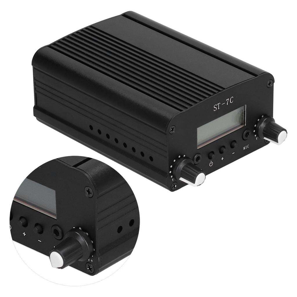 Вещательный передатчик FM ЖК-экран Радио Стерео Станция Аксессуары 1/7 Вт